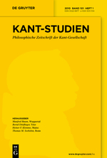 Kant-Studien Cover