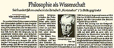 Mirko Wischke, in: Der Tagesspiegel (Berlin) 14.10.1997