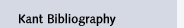 Kant Bibliography